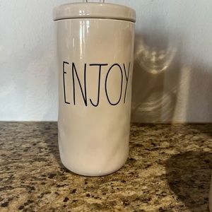 Rae Dunn Enjoy canister